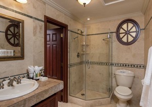 1BR/2BA Suite - Kitchen, Living Room & Balcony - Private Resort on Crane Beach!n