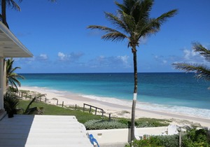 Beachfront 2 bedroom apt. No. 1 on the white sand beach of Silver Sands
