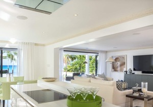 Four bedroom beachfront villa situated on the powered sands of Fitts Village in Barbados