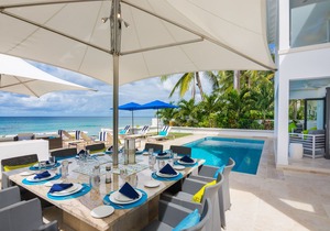 ZenBreak Nirvana is a luxury contemporary 5 bedroom beachfront villa