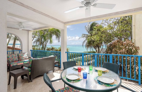 Oistins Condo | #101 Oceanview beachfront Maxwell Beach Villas
