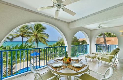 Oistins Condo | #201 Oceanview beachfront Maxwell Beach Villas