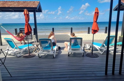 Oistins Apartment | Beachfront 1-Bedroom Hideaway Steps Away From Oistins