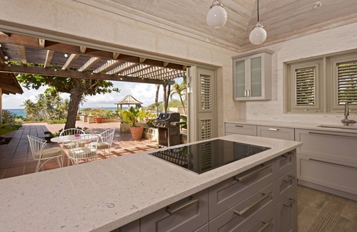 Bottom Bay Villa | Beachfront villa with pool and dramatic views of Bottom Bay Beach