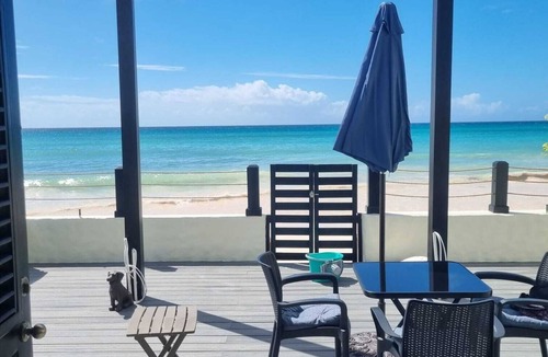 Oistins Apartment | Chill a Bit Beach Apartment, Beachside Bliss! Apartment and Deck On the Beach!