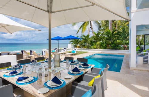 Fitts Village Villa | Nirvana: Luxury beachfront 5-bedroom villa with pool