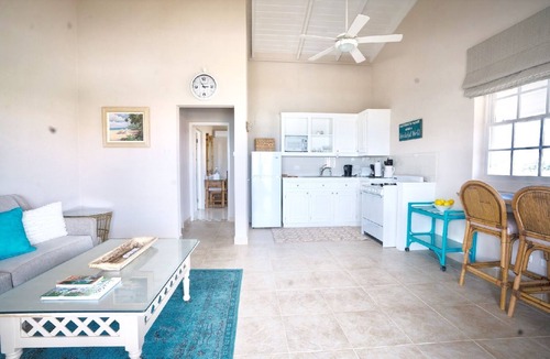 Green Garden Apartment | Ocean facing spacious One Bedroom Apt two minutes walk to the beach