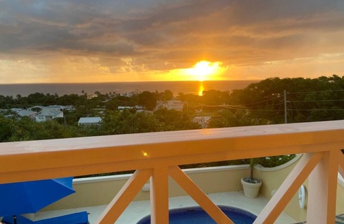 Reeds Bay Villa | Panoramic sea views, Modern home, private pool and 10 minute walk to the beach.