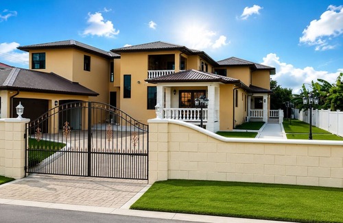 Clermont House | Spacious 7-bedroom estate in pleasant Saint James with AC