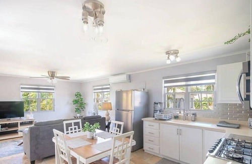 Dover Apartment | St. Lawrence Gap: Garden Patio & BBQ Area