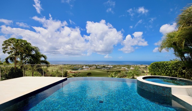 Sea View Villa with Infinity Pool, St James, Barbados in Deanes