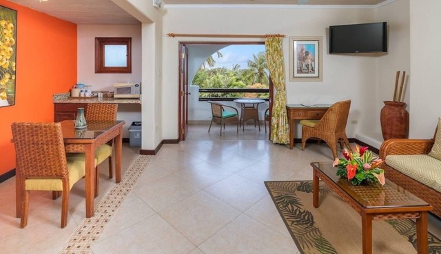 Serene Barbados Retreat with Pool, and Garden | Suite w/Balcony & Dining Area in Maynards