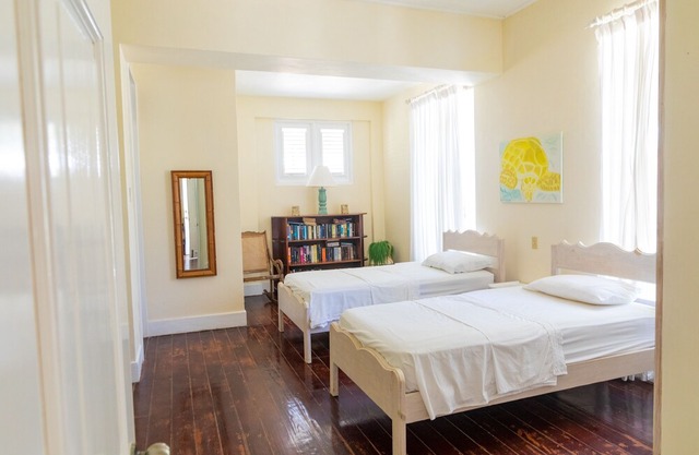 Beachfront 2 bedroom apt. No. 2 right one the white sand beach of Silver Sands
