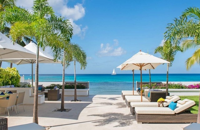 Four bedroom beachfront villa situated on the powered sands of Fitts Village in Barbados
