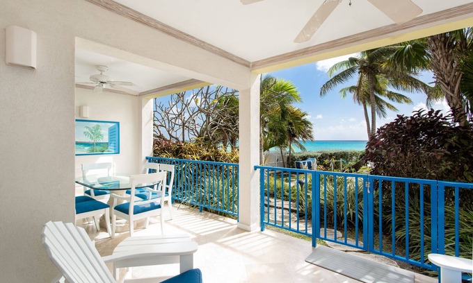 Oistins Condo | #102 Oceanview Beachfront at Maxwell Beach Villas
