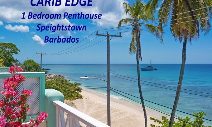 Douglas Condo | Beachfront penthouse, Speightstown, stunning West Coast, full AC, near amenities