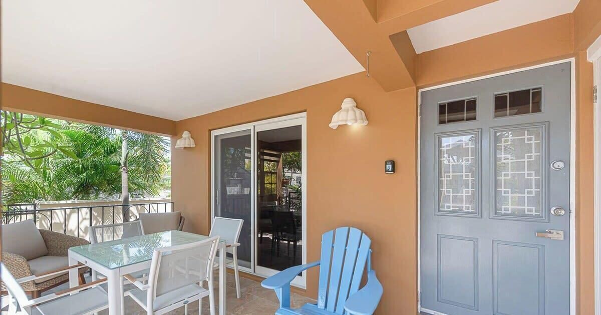 Dover Apartment | St. Lawrence Gap: Garden Patio & BBQ Area