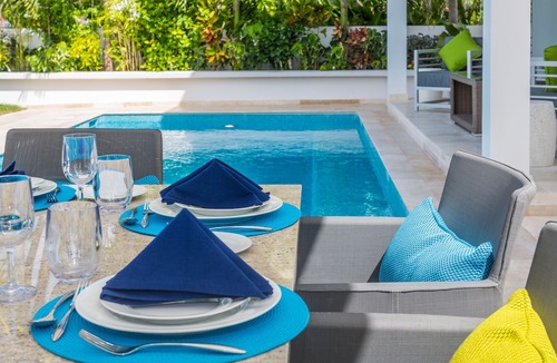 Fitts Village Villa | Nirvana: Luxury beachfront 5-bedroom villa with pool