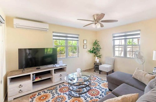 Dover Apartment | St. Lawrence Gap: Garden Patio & BBQ Area