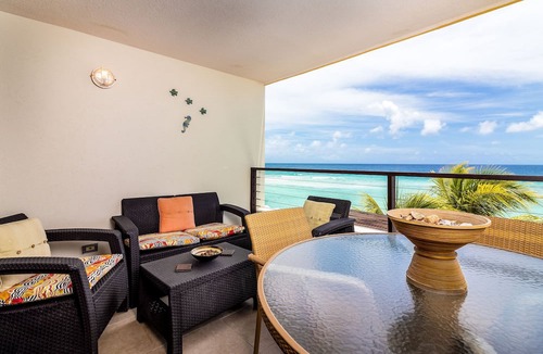 St. Lawrence Gap Condo | Sunset Beach - Ocean front with stunning sea views, WI-FI, AC.