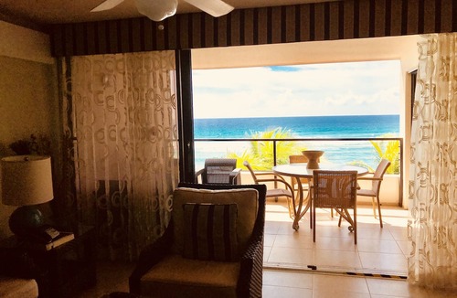 St. Lawrence Gap Condo | Sunset Beach - Ocean front with stunning sea views, WI-FI, AC.