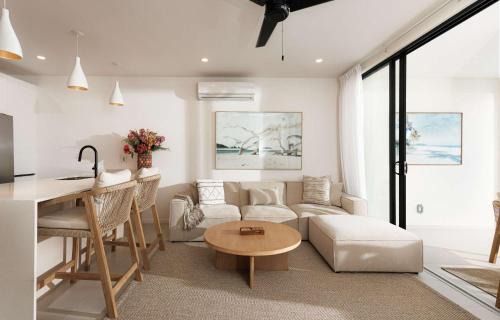 Gibbes House | New CHIC 2BR Villa Walk to Beach Pool & Terrace