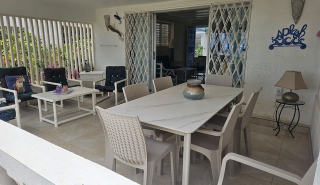Beautiful Barbados Property On the Beach. No Driving, No Packing Up. in St Michael